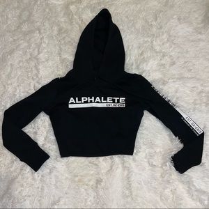 alphalete tactical crop hoodie